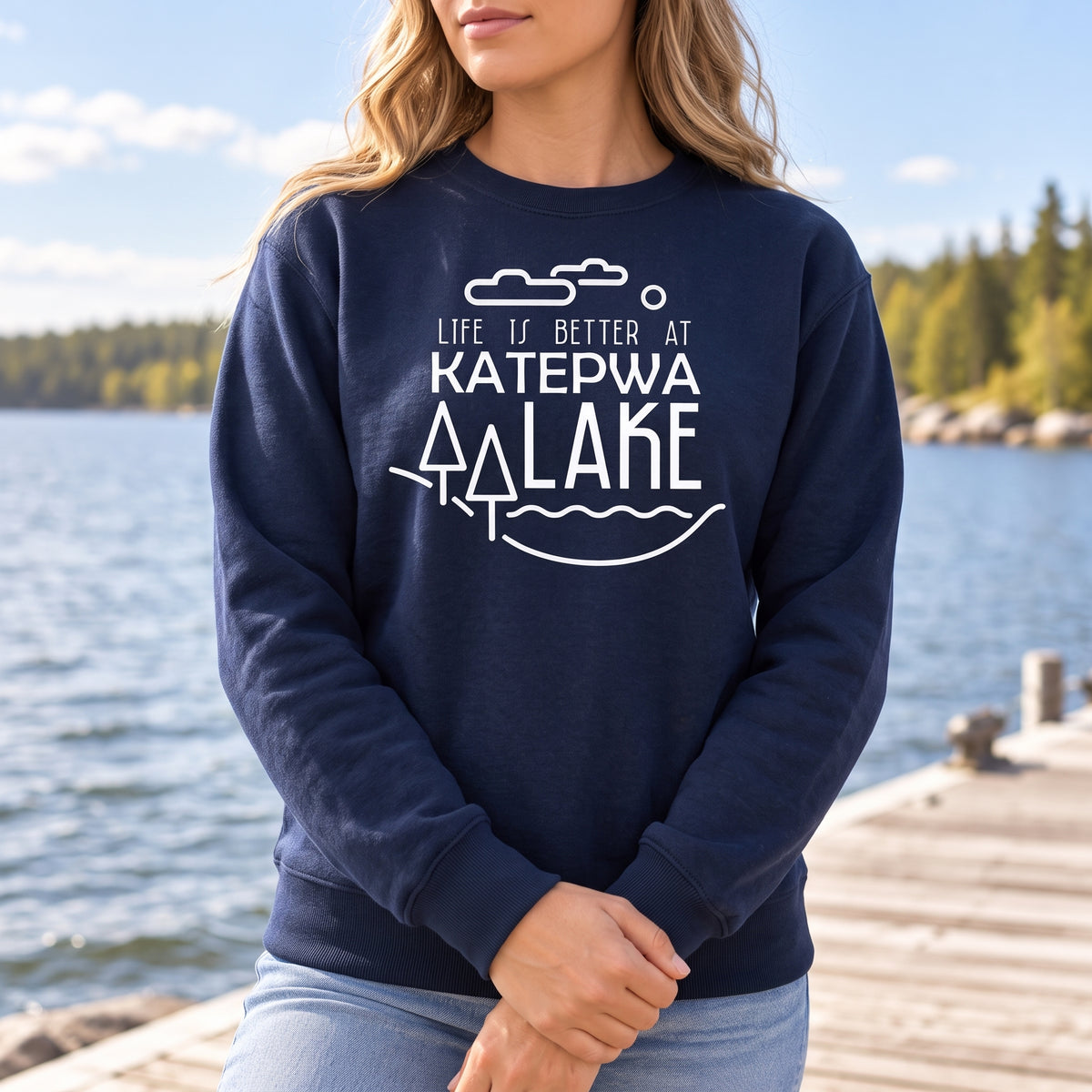 Life is better at Katepwa Lake {mod} - Unisex Crewneck