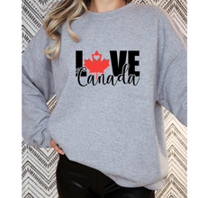 Load image into Gallery viewer, I Love Canada - Unisex Crewneck