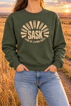 Load image into Gallery viewer, SASK Land of Living Skies - Unisex Crewneck