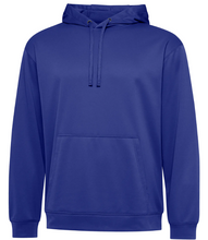Load image into Gallery viewer, Large Royal Blue Unisex Performance Hoodie