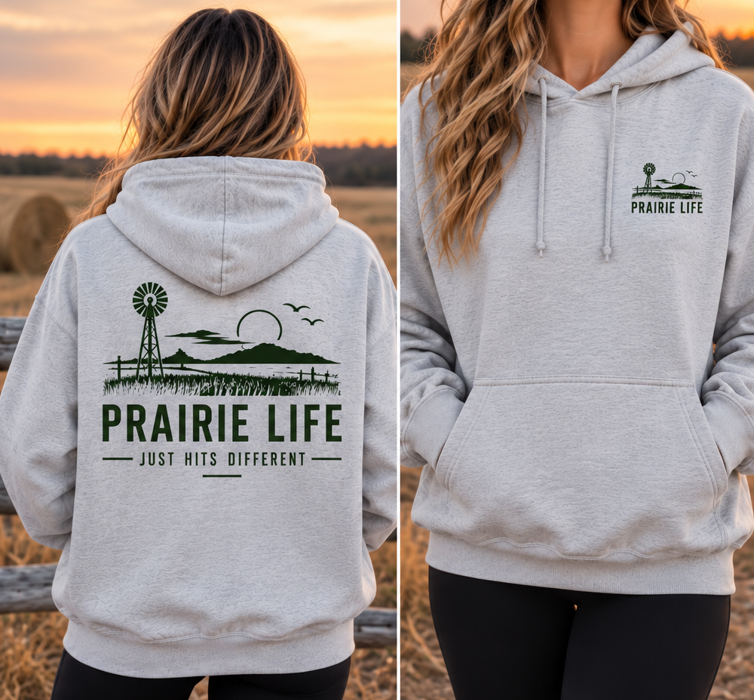 Prairie Life just hits different - Unisex Hoodie