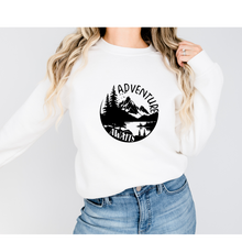 Load image into Gallery viewer, Adventure awaits - Unisex Crewneck