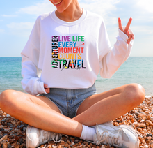 Load image into Gallery viewer, Adventurer-Live Life Every Moment Counts-Travel the World - Unisex Crewneck
