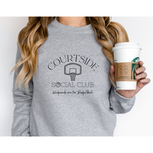 Load image into Gallery viewer, Courtside Social Club Weekends are for basketball - Unisex Crewneck