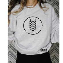 Load image into Gallery viewer, Wheat Circle - Unisex Crewneck Sweater