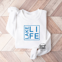 Load image into Gallery viewer, Lake Life {box design} - Unisex crewneck sweater