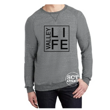 Load image into Gallery viewer, Valley Life {box design} - Vintage - Unisex Crewneck