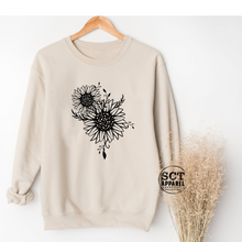 Load image into Gallery viewer, Sunflower Floral - Unisex Crewneck Sweater