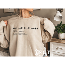 Load image into Gallery viewer, Mindfulness {noun}- Unisex Crewneck Sweater