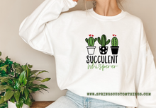 Load image into Gallery viewer, Succulent Whisperer - Unisex Crewneck Sweater