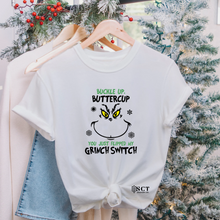 Load image into Gallery viewer, Buckle Up Buttercup You Just Flipped My Grinch Switch - Unisex Tee