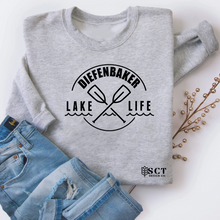 Load image into Gallery viewer, Lake Diefenbaker life {2 paddles} - Unisex Crewneck