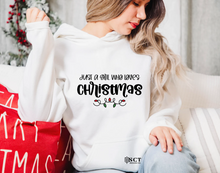 Load image into Gallery viewer, Just a Girl Who Loves Christmas - Unisex Hoodie