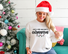 Load image into Gallery viewer, Just a Girl Who Loves Christmas - Unisex Crewneck