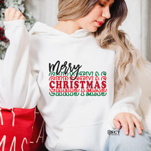 Load image into Gallery viewer, Merry Christmas {stacked} - Unisex Hoodie