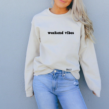 Load image into Gallery viewer, weekend vibes - Unisex Crewneck