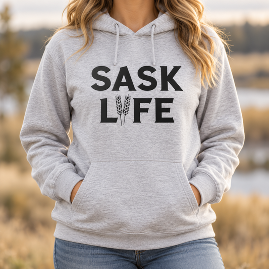 Sask Life {wheat} - Unisex Hoodie/Bunnyhug