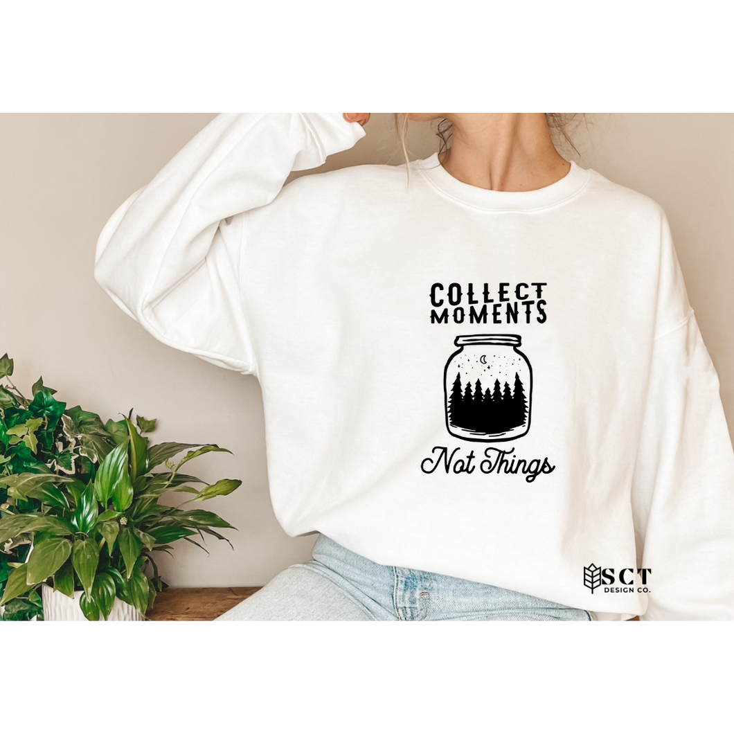 Collect Moments Not Things - Unisex Crewneck Sweater