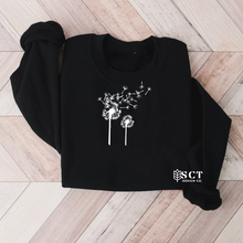 Load image into Gallery viewer, Dandelion Blowing - Unisex crewneck sweater
