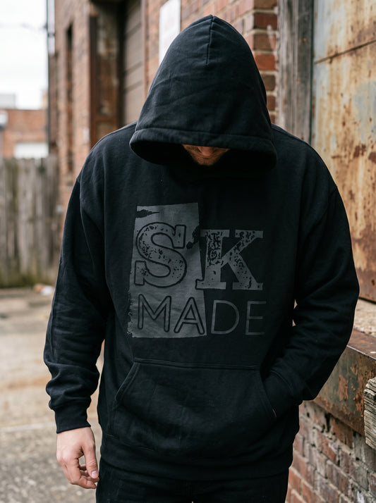 SK Made ~ Black on Black - Unisex Hoodie
