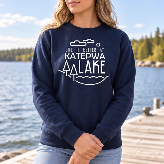 Life is better at Katepwa Lake {mod} - Unisex Crewneck
