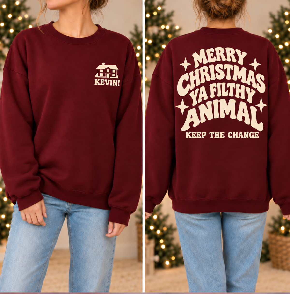 Merry Christmas Ya Filthy Animal [Home Alone] - Unisex Crewneck