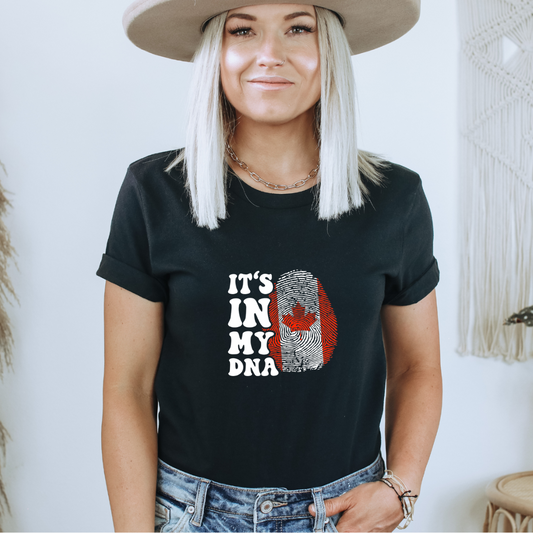 It's in my DNA {Canada fingerprint} - Unisex Tee