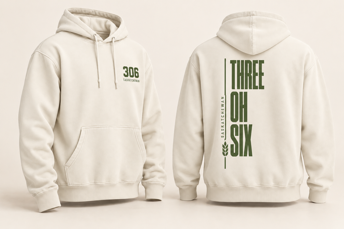 306 Three Oh Six [wheat line]- Unisex Hoodie