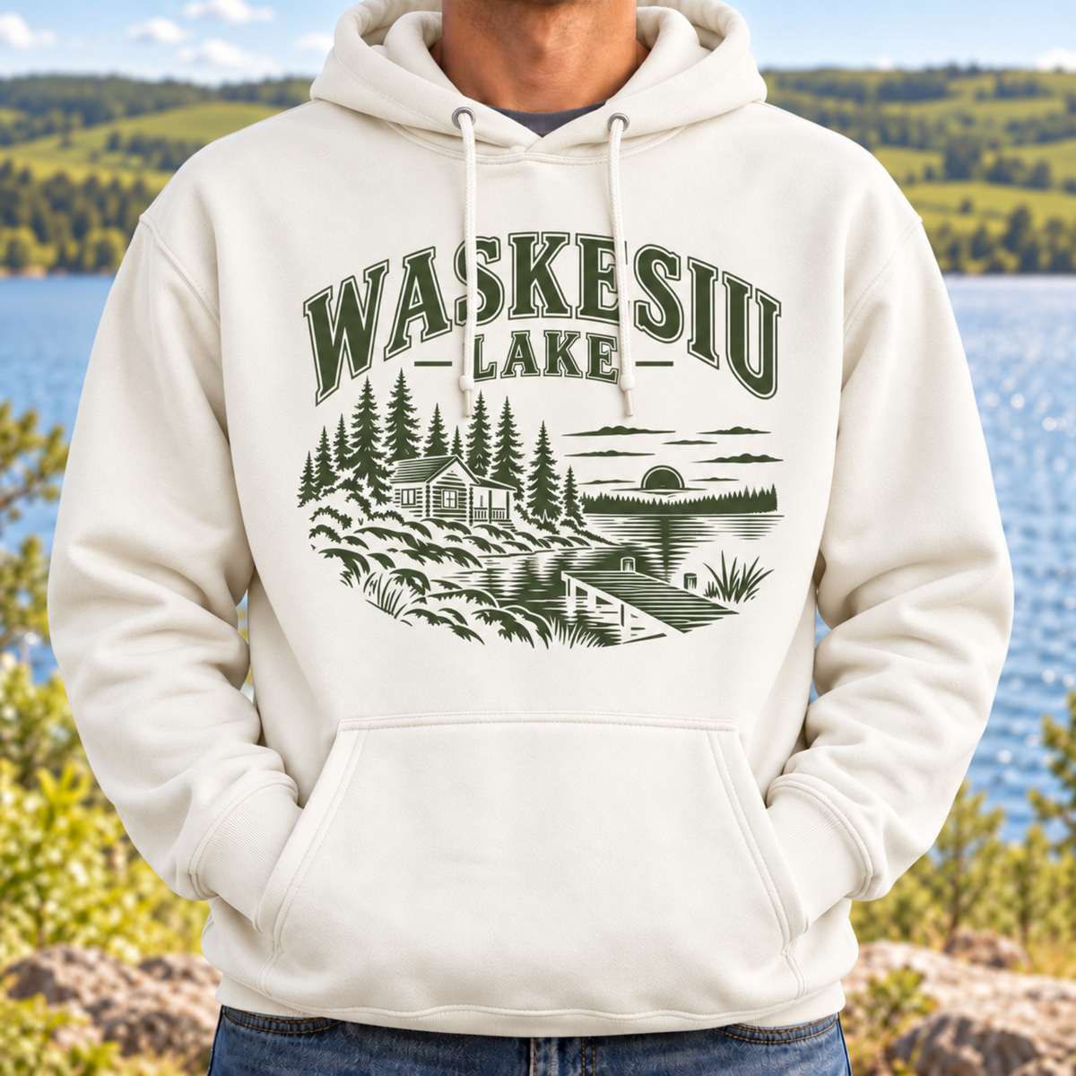Waskesiu Lake [Cabin]- Unisex Hoodie