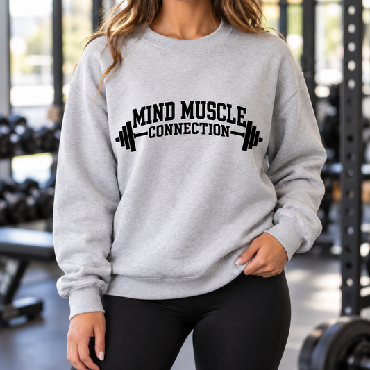 Mind Muscle Connection- Unisex Crewneck
