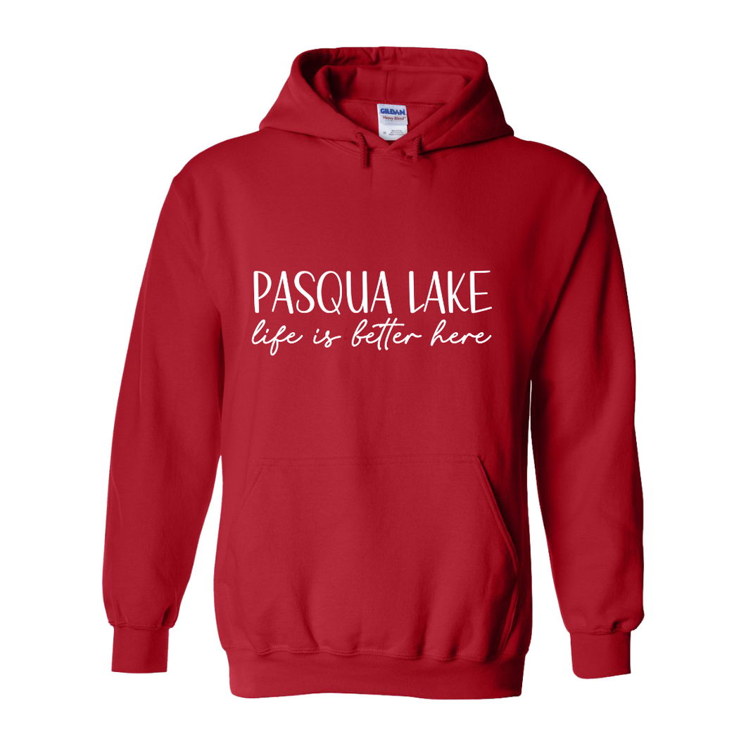 Pasqua Lake life is better here - Youth Hoodie