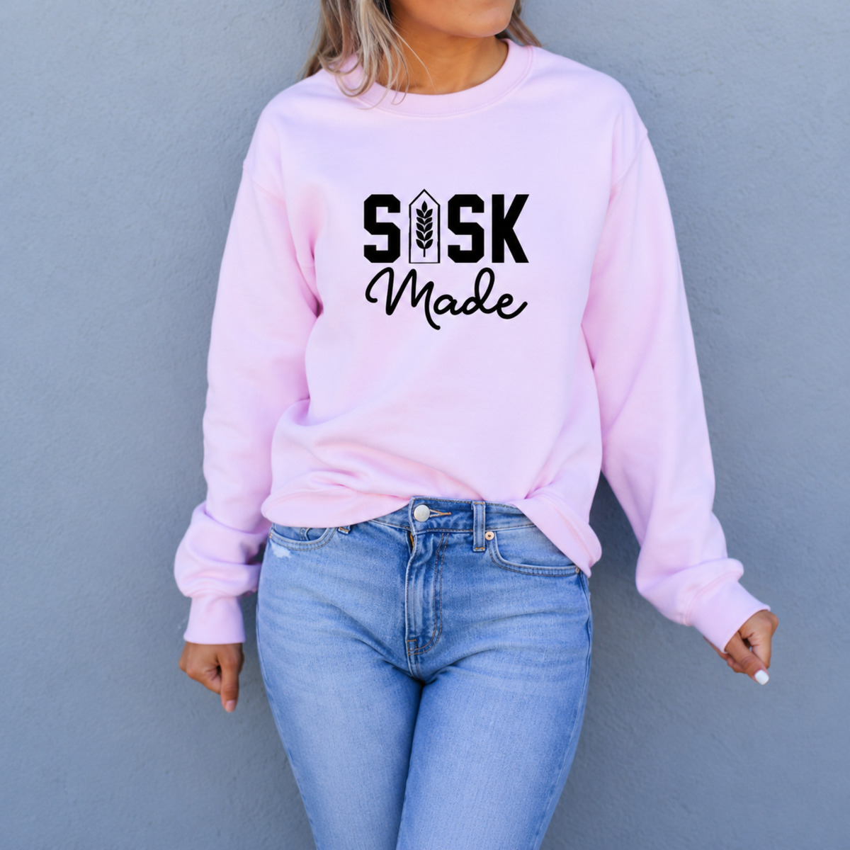 Sask Made {grain elevator} - Unisex Crewneck