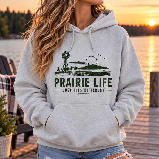 Prairie Life just hits different - Unisex Hoodie