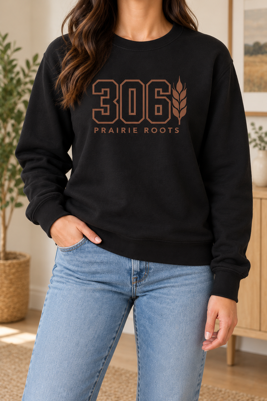 306 Prairie Roots [outline] - Unisex Crewneck