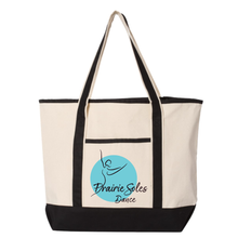 Load image into Gallery viewer, Large Canvas Deluxe Tote bag - 34L - [Prairie Soles Dance]
