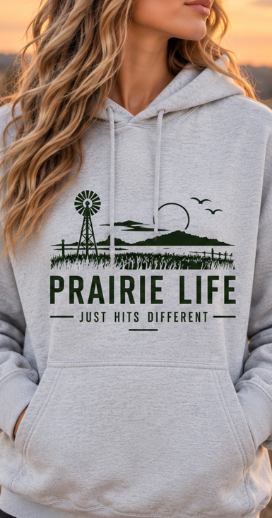 Prairie Life just hits different - Unisex Hoodie