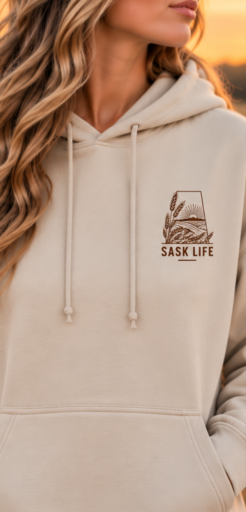 Sask Life just hits different - Unisex Hoodie