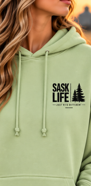 Sask Life just hits different [min]- Unisex Hoodie