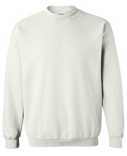 Load image into Gallery viewer, Large White Unisex Crewneck Sweater