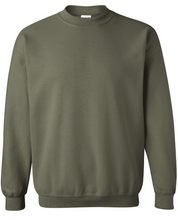 Load image into Gallery viewer, Large Military Green Unisex Crewneck Sweater