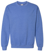Load image into Gallery viewer, Large Heather Royal Unisex Crewneck Sweater