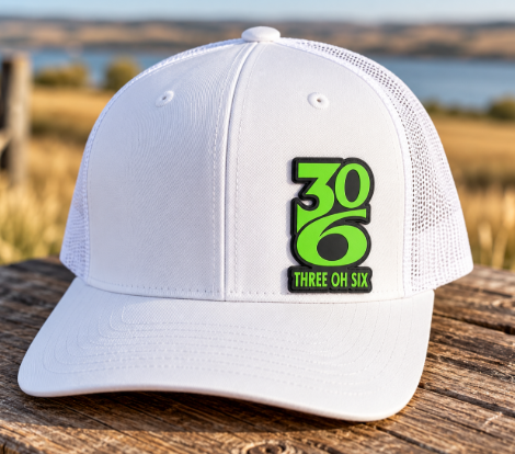 306 THREE OH SIX [vertical]- Hat [Snapback or Fitted]