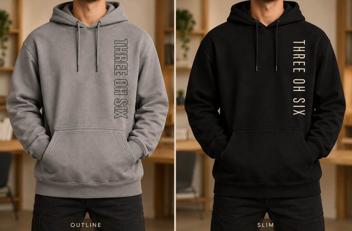 306 Three Oh Six Vertical - Unisex Hoodie