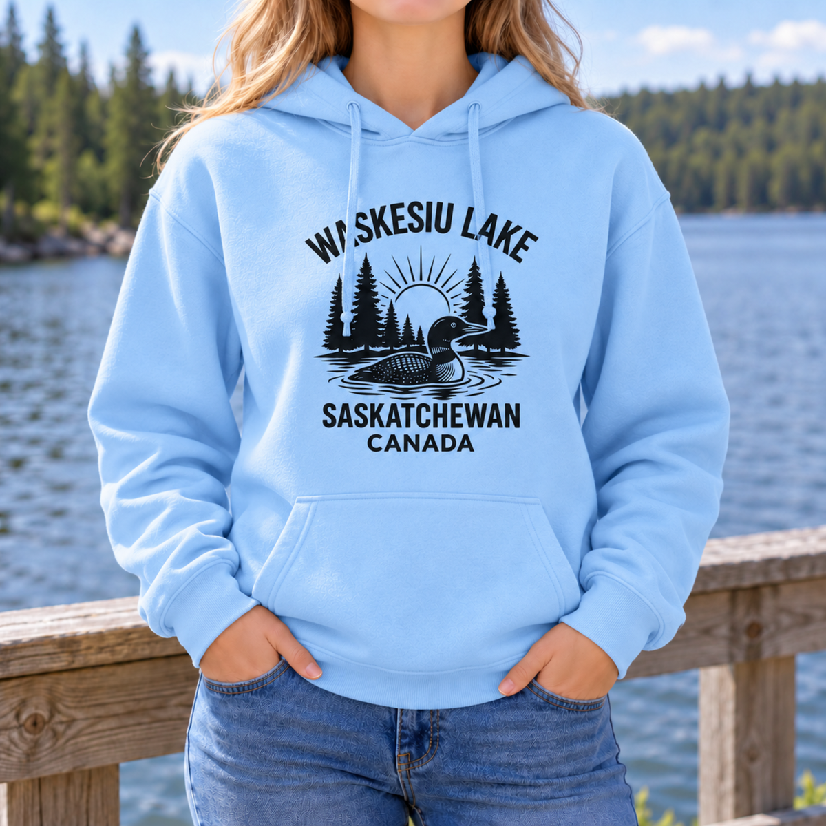 Waskesiu Lake Life [mallard] - Unisex Hoodie