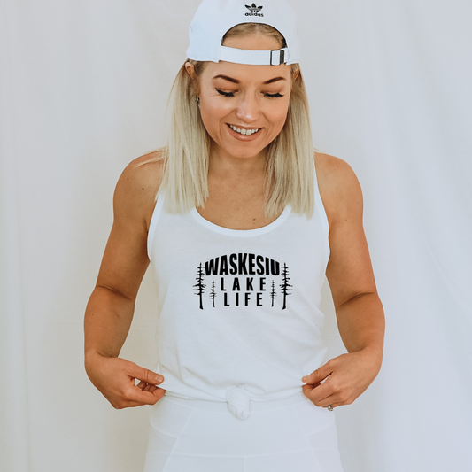 Waskesiu Lake Life - Ladies Racerback Tank
