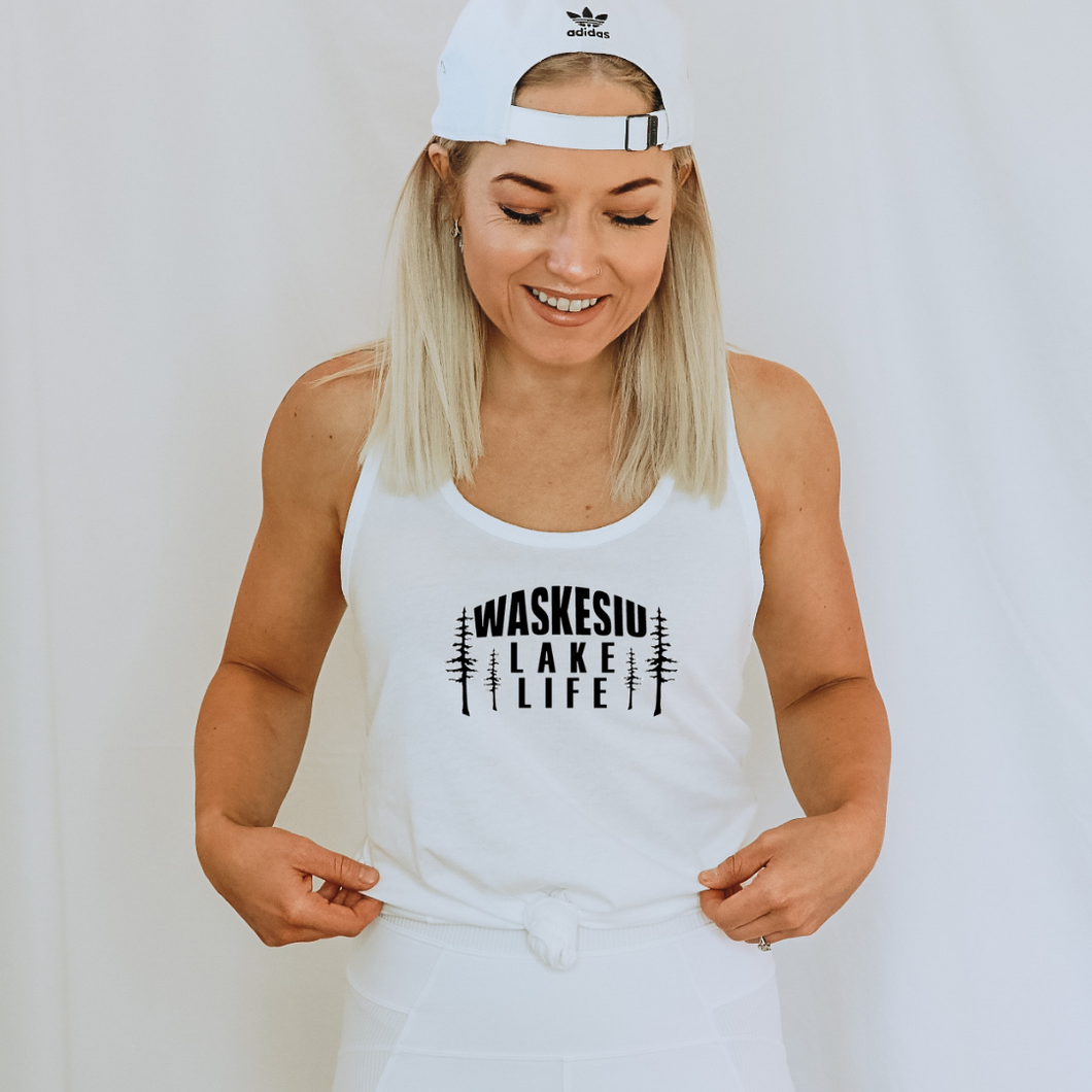 Waskesiu Lake Life - Ladies Racerback Tank