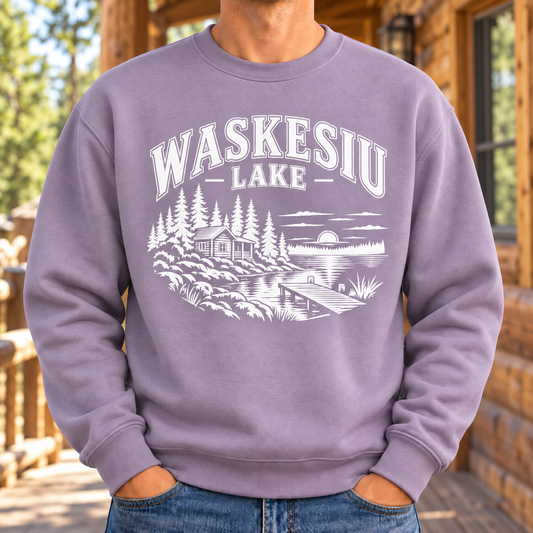 Waskesiu Lake [Cabin]- Unisex Crewneck