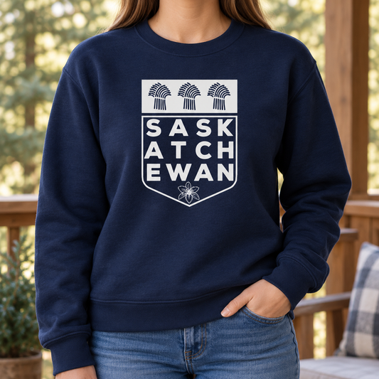 Saskatchewan {highway sign} - Unisex Crewneck