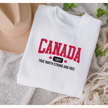 Load image into Gallery viewer, Canada True North Strong and Free - Unisex Crewneck
