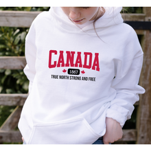 Load image into Gallery viewer, Canada True North Strong and Free - Youth Hoodie

